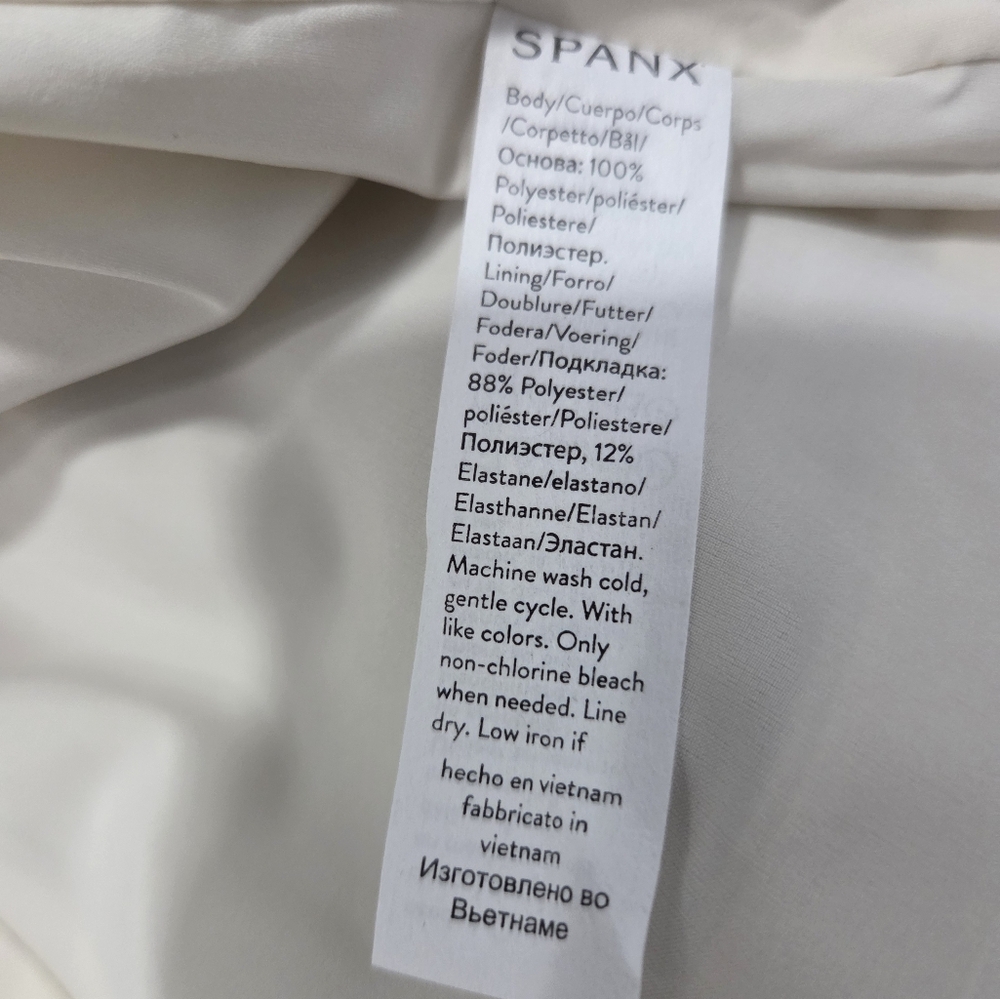 Spanx Opacity Crepe Wrap Blazer In Parchment Womens Size XL Minimalist - Picture 11 of 12